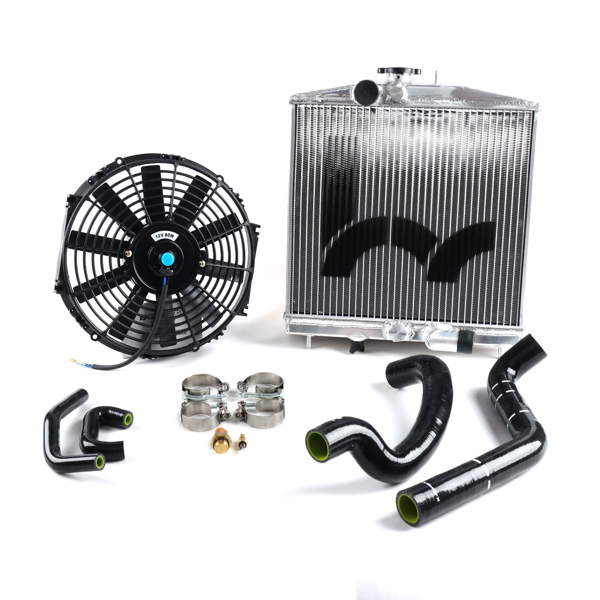 Hybrid Racing K-Swap Cooling Package Half-Size Rad (EK Civic K20A/A2/A3/Z1)